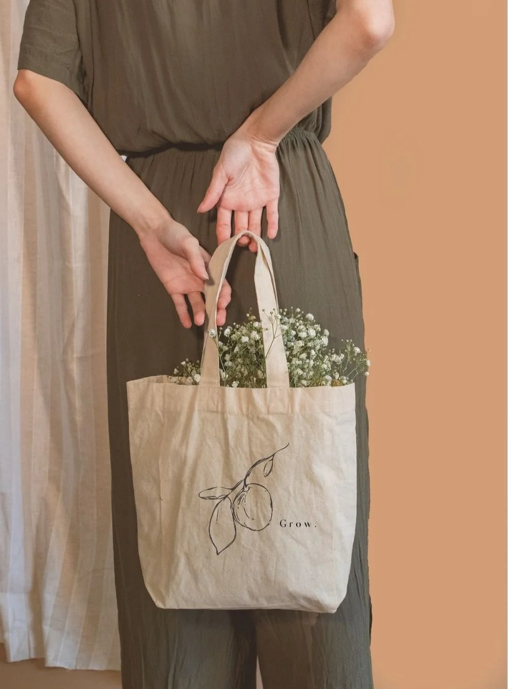 Grow+-+Botanical+-+Canvas+Tote